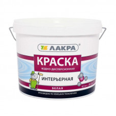 Лк.ЛАКРА краска ВД интерьерная белый 6,5 кг.