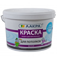Лк.ЛАКРА краска ВД для потолков белый 14 кг./44