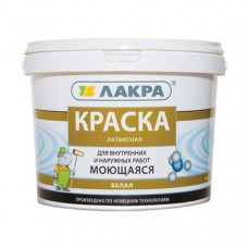 Лк.ЛАКРА краска ВД латексная моющаяся бел. мат. 14 кг. Лк.ЛАКРА краска ВД латексная моющаяся бел. мат. 14 кг.